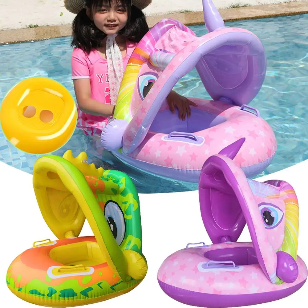 

Baby Buoy Beach Accessories Pool Float Baby Pool Inflatable Swimming Poo Sunshade Swimming Pool Toys Summer Essentials for Kids