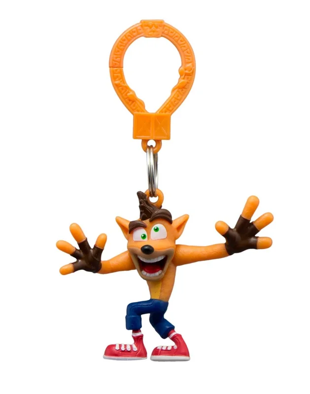 Crash Bandicoots Game Figurine Keychains Cartoon Animal Car Bag Pendant Blind Bags Collection Children Toy Present Gift