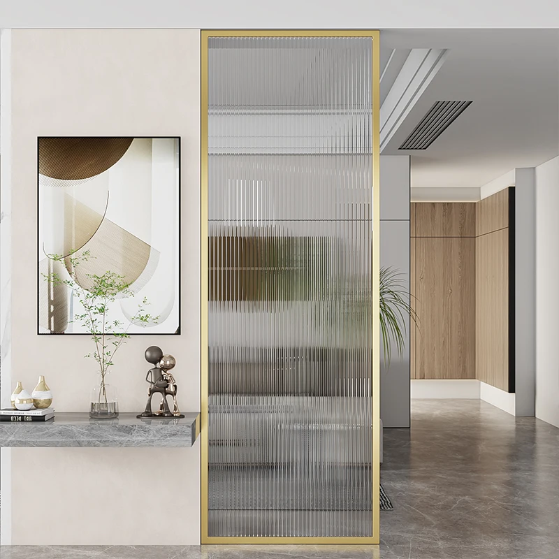 Современный простой вход крыльцо блокирует Железный искусство Changhong стеклянный