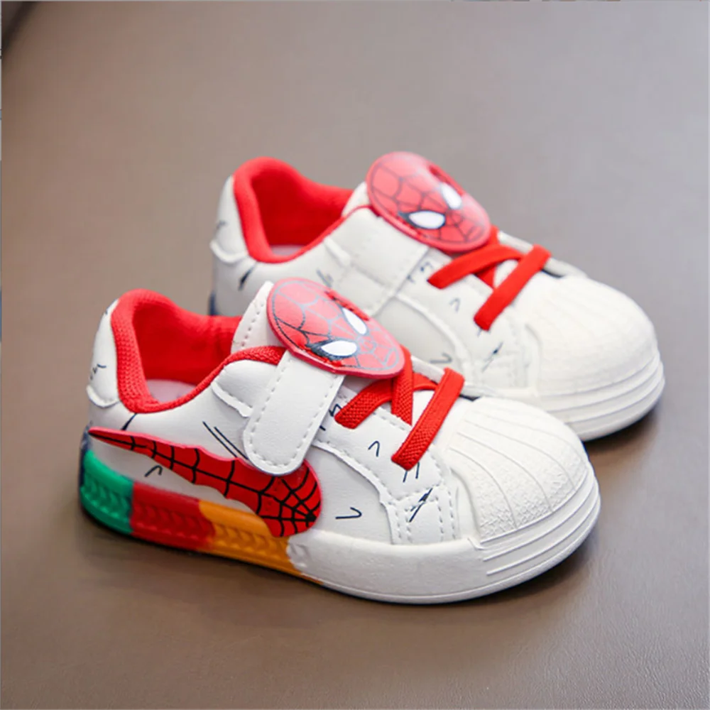 

2022 New Disney SpiderMan Boys and Girls Casual Outer Wear Fashionable Breathable Cute Cartoon Comfortable Shoes