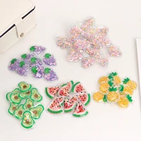 transparent plastic sequin accessories summer style fruits pattern diy crafts supplies handmade stickers materials 10 pieces