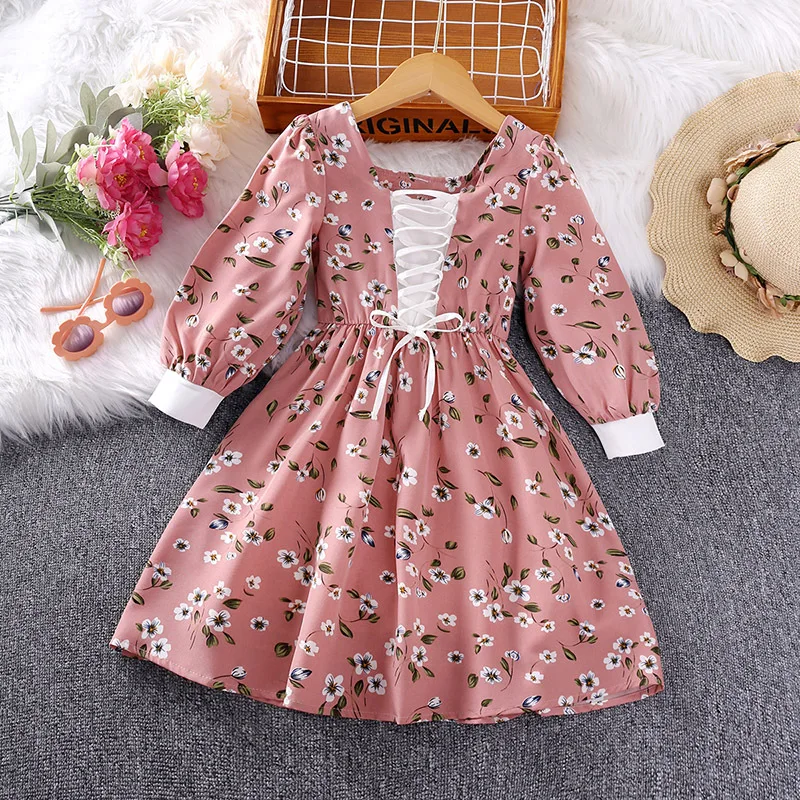 

Kids Clothes Girl Autumn Long Sleeved Dress Korean Fashion Printed Children'S Princess Dress New Clothes Girls From 4 To 7 Years
