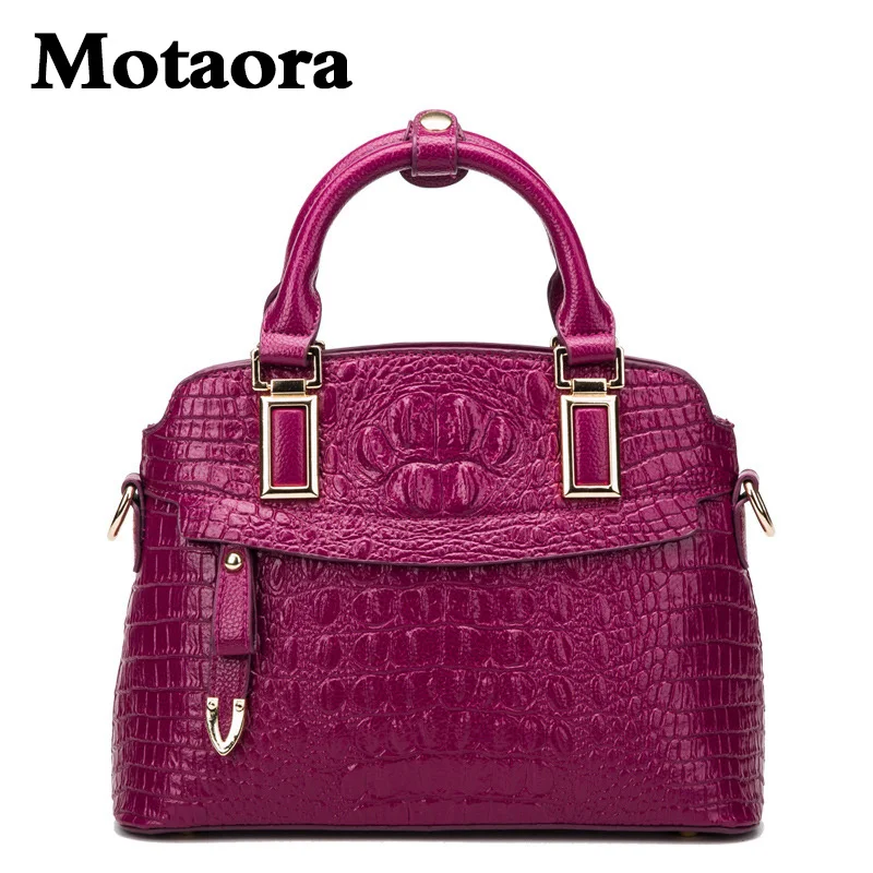 

MOTAORA New Casual Women's Shoulderbag For Female Crocodile Pattern Handbag Miss Large Capacity Shell Bag Versatile Outdoor Bags