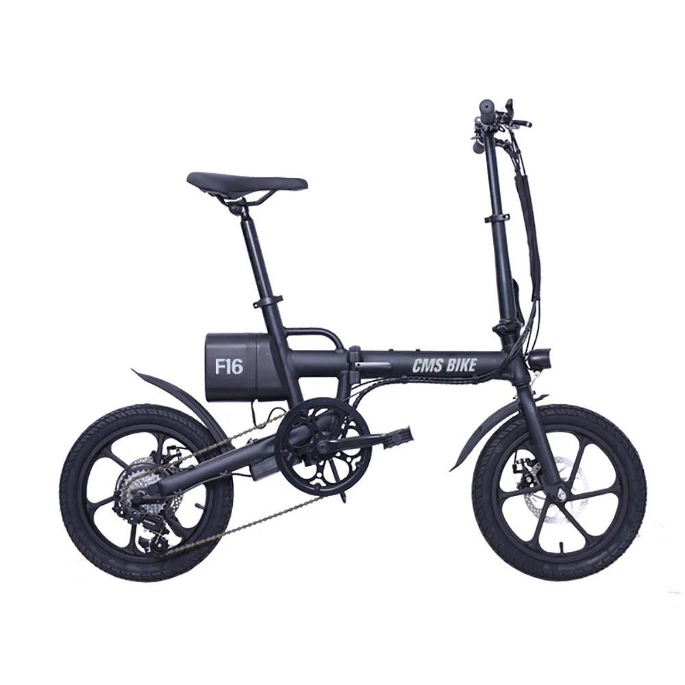 

Складной электрический велосипед, 16 дюймов, рама из алюминиевого сплава, дисковый тормоз, ЖК-дисплей, безопасная и удобная уличная езда