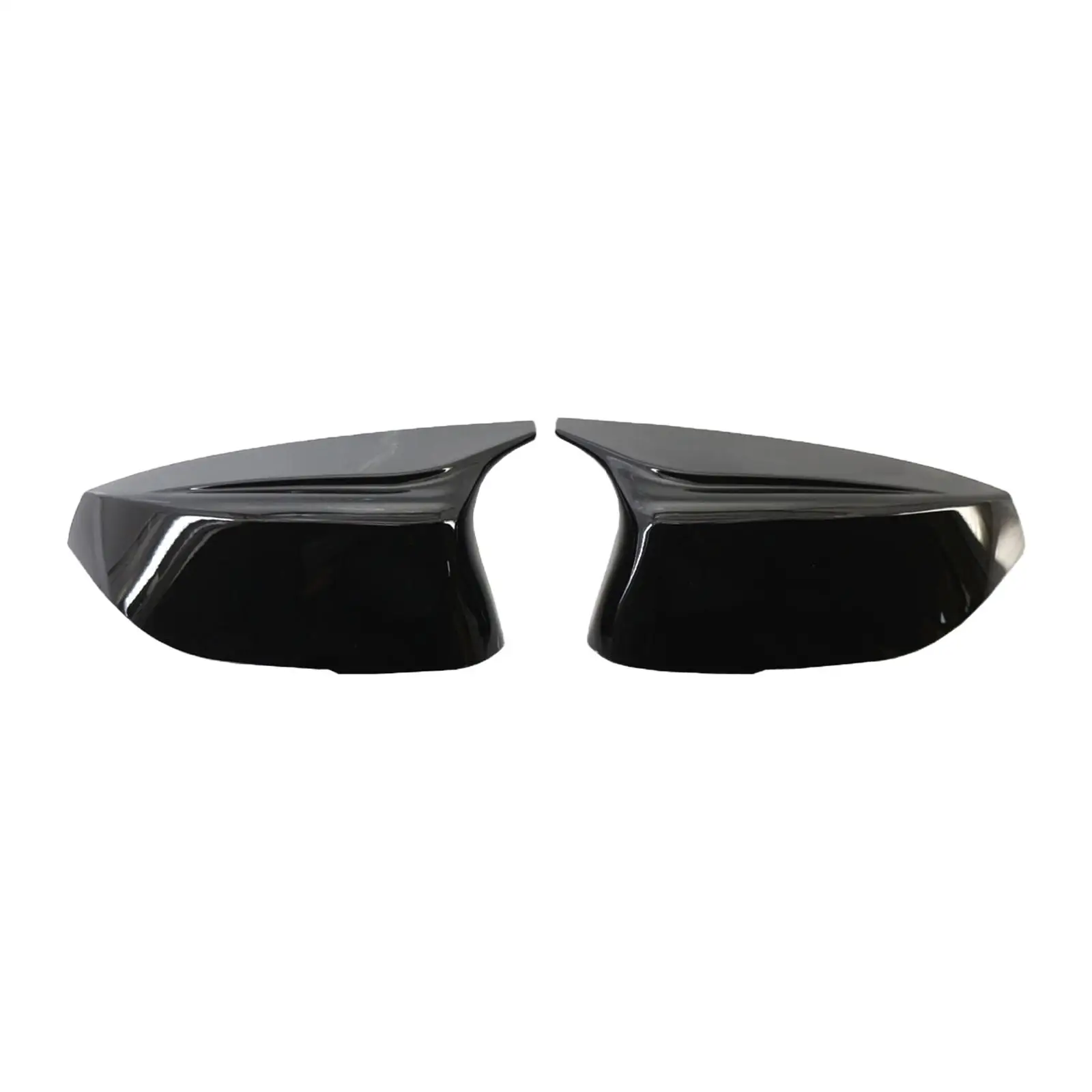 

One Pair Black Side Mirror Covers fits for Q50 Q50S 2014 - UP, Carbon Fiber Look