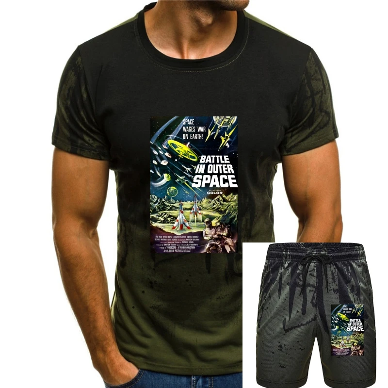 

Стильная футболка Battle En Out Espace Классическая футболка Японская научная фантастика новые модные крутые повседневные футболки модные летние