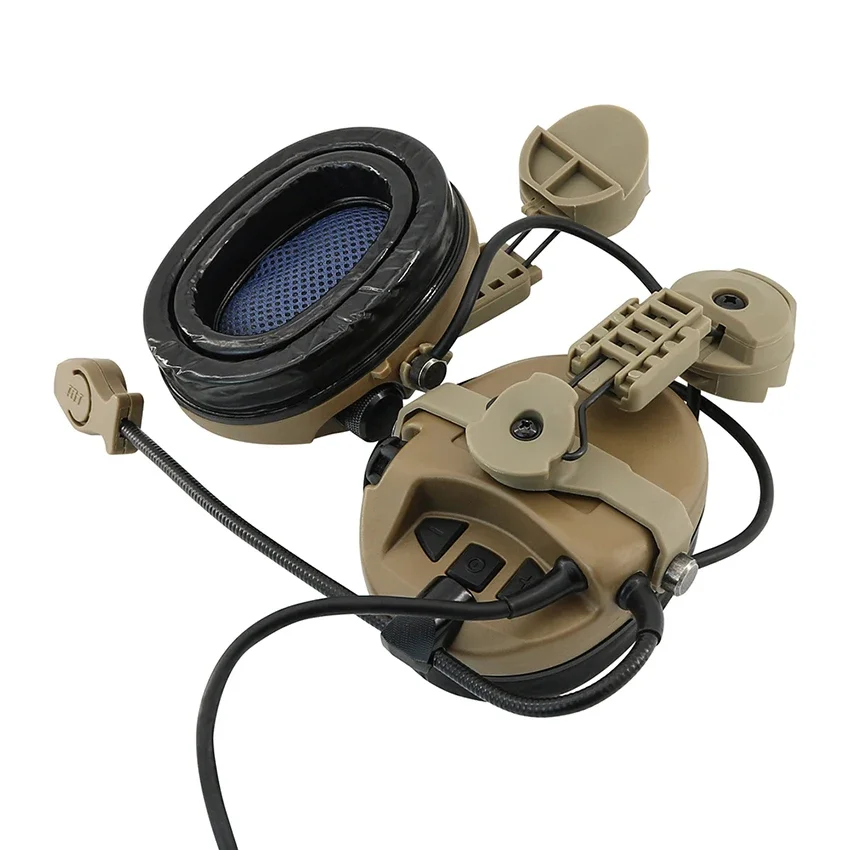 Тактическая рация PTT-гарнитура со шлемом ARC Rail SORDIN Тактические наушники с