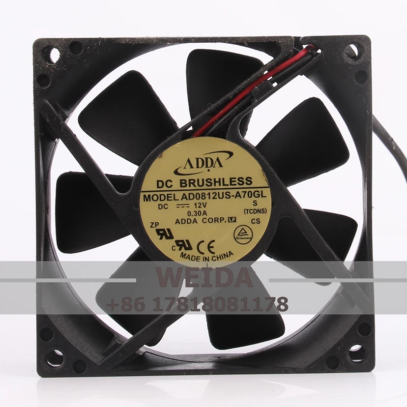 AD0812US-A70GL чехол охлаждающий вентилятор для ADDA DC12V 0.30A EC AC 80x80x25 мм 8 см 8025 Центробежная выхлопная промышленная осевая вентиляция