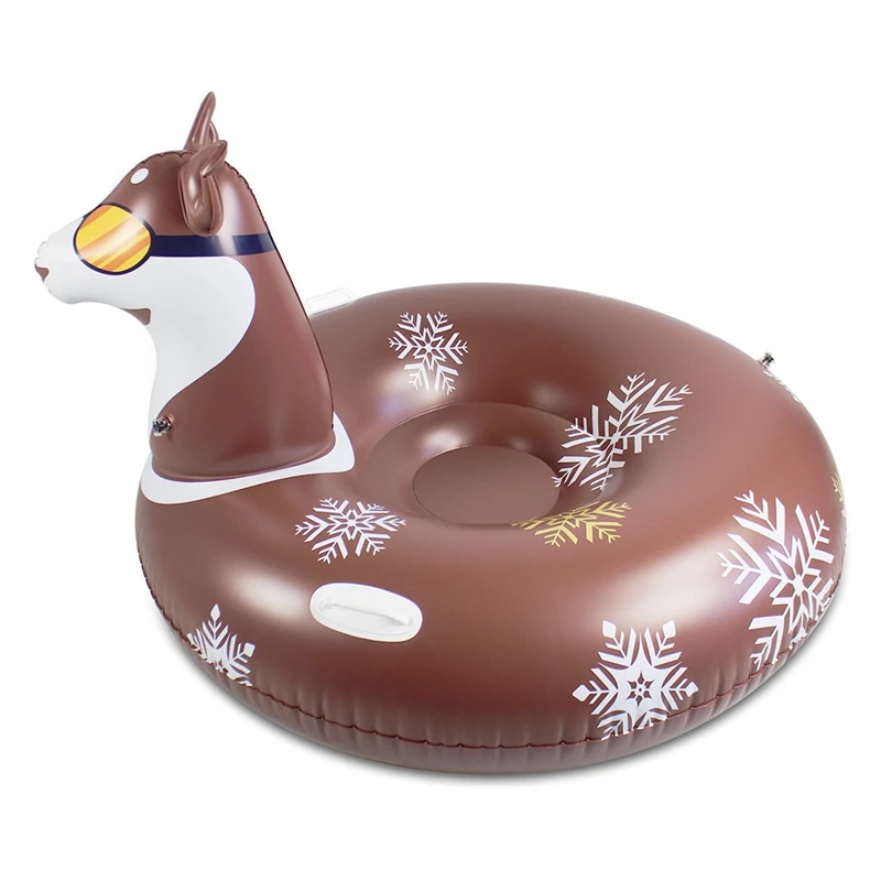 

Snow Tube Inflatable Thicker Snow Tube Toy For Kids And Adults Winter Inflatable Snow Sled Toys With Handle Outdoor Toys
