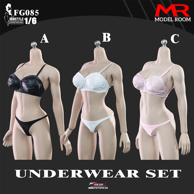 

Fire Girl Toys FG085 1/6 Female Underwear Suit Bra Underpants Set Clothes Model Fit TBL S10D S20A 12'' Action Figure Body Dolls