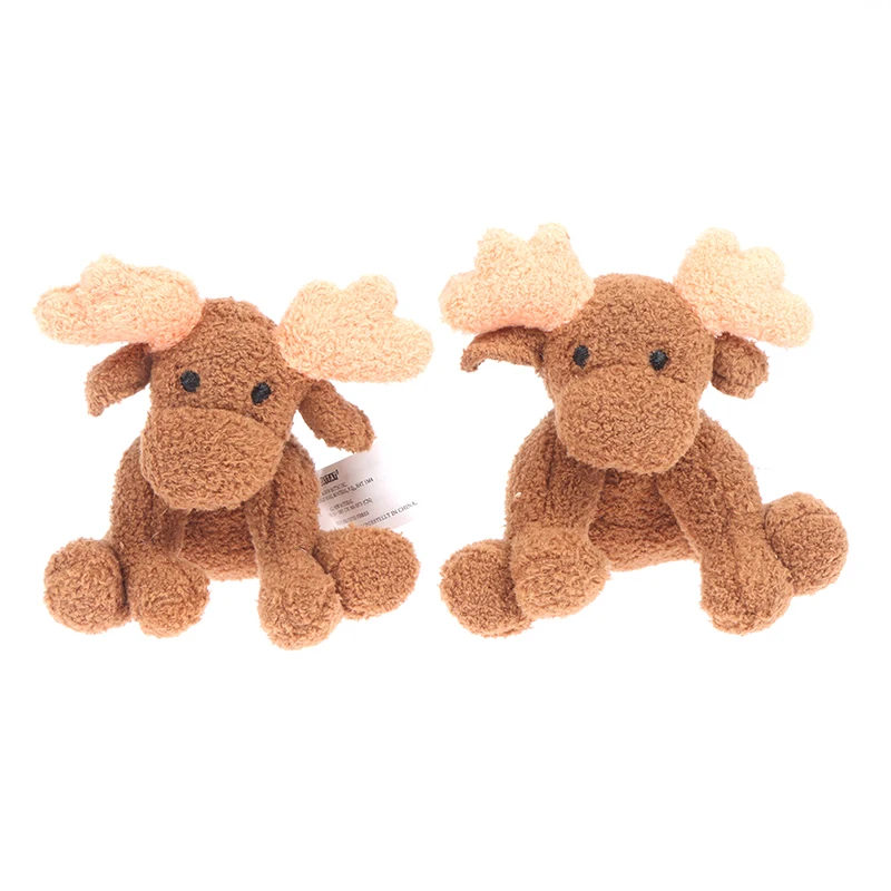 

1PC Cute Plush Reindeer Deer Cartoon Christmas Plush Toy Simulation Animal Model Decoration Accessory Traditional Attractive
