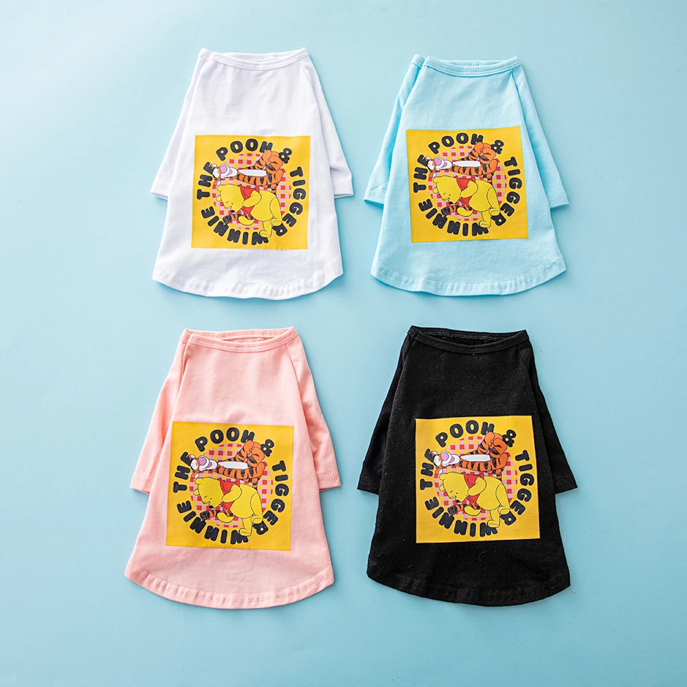 

Disney's New 100% Cotton Dog Clothes Fashion Cartoon Print Coat Spring and Summer Outdoor Clothes Small and Medium Dogs