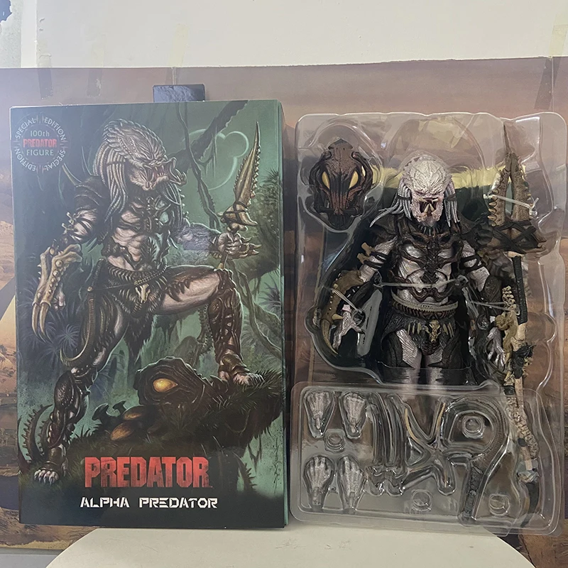 

NECA Alpha фигура хищника Predator VS Alien Luxry Edition Альфа старый Хищник Alien Hunter Series экшн-фигурка модель игрушечная кукла