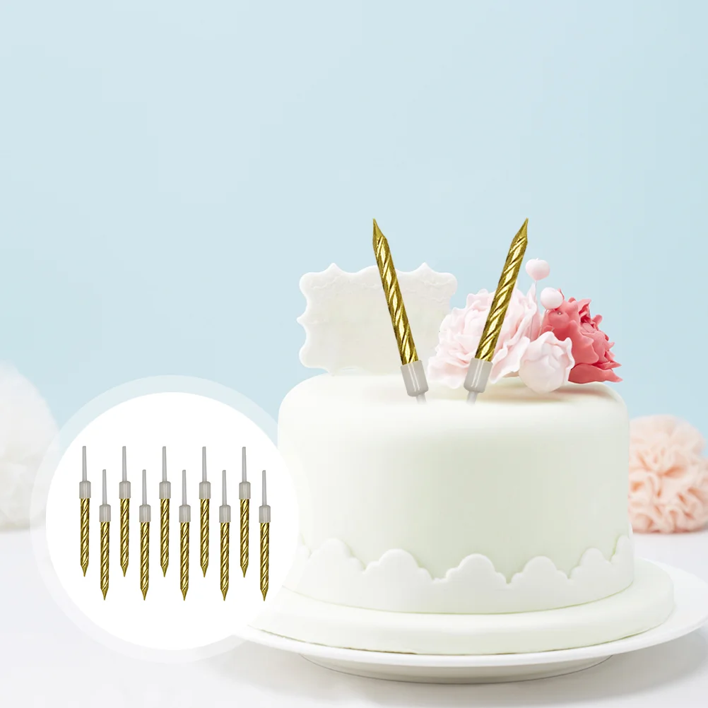 

100Pcs Delicate Birthday Cupcake Picks Wedding Party Birthday Holder for Cake Cake Fountain