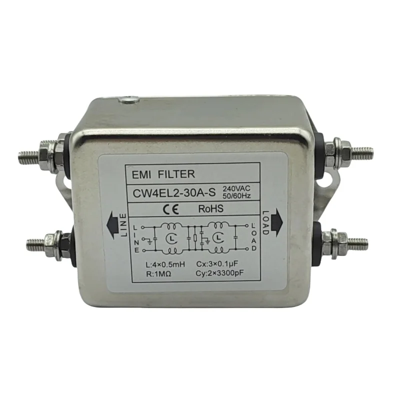 115 В/220 В/240 В/380 В 10 А 15 20 30 CW4E2L-30A-S Однофазный 240 В/3 фазы 380 EMC EMI-фильтр