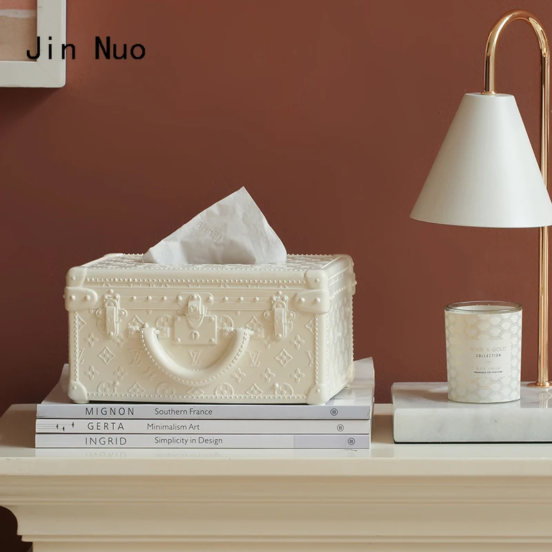 

Creative portable bag tissue box home coffee table light luxury tissue box cover ornament bedroom living room decoration modern