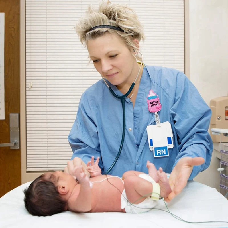6 шт. фетровые катушки для бейджей медсестры труда и доставки NICU выдвижной милый