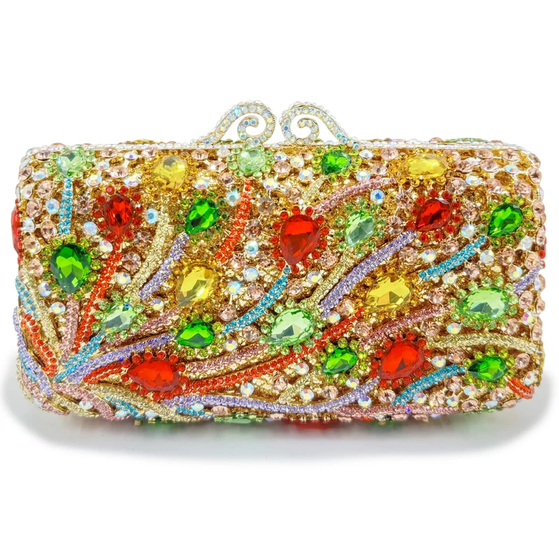 Роскошные вечерние сумки из хрустального стекла для женщин дизайнерские с