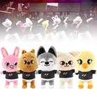 Плюшевая игрушка Skzoo Stray Kids плюшевая игрушка Kawaii мягкая фигурка животного волк Чан пуппим Dwaekki спутник для детей взрослых фанатов