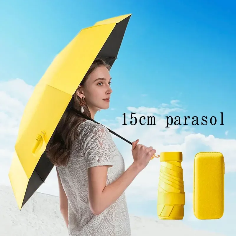 

Ladies Mini Parasol 15cm260g Pocket Anti-UV Umbrella Portable Women's Rain or Shine Umbrella Festival Girls Gift Umbrella