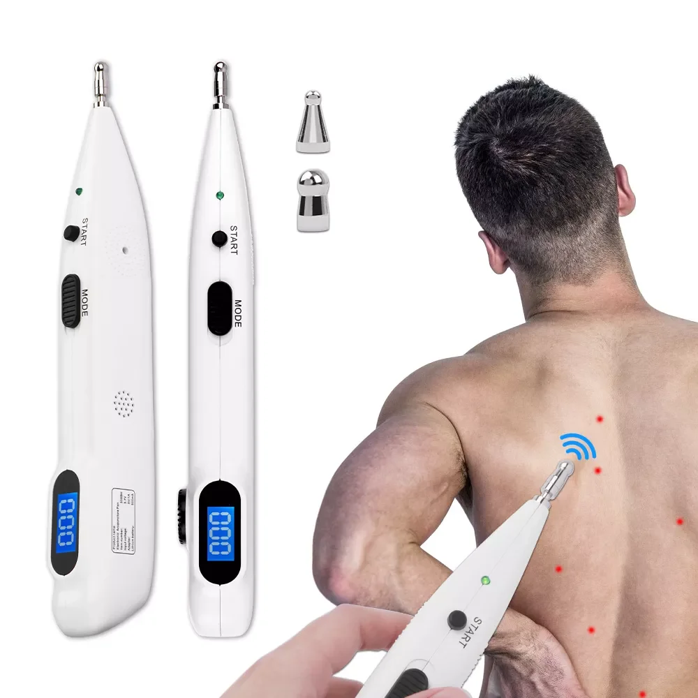 

Acupuncture Pen Handheld Acupoint Massage Pen TENS Smart Point Find Detector LCD Display Electric Pain Relief Stimulator Device