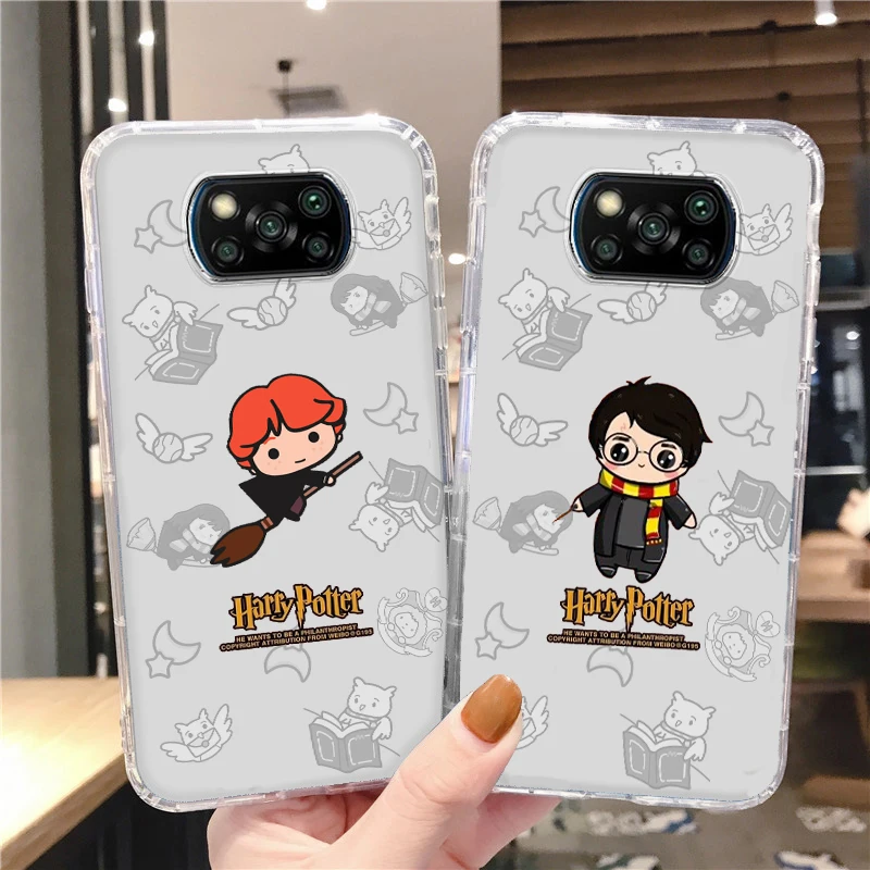 

Cute Potters Ring Harries Art Phone Case For Xiaomi Mi Poco X4 X3 NFC X2 F4 F3 GT M5 M5s M4 M3 Pro C40 C3 5G Transparent Cover