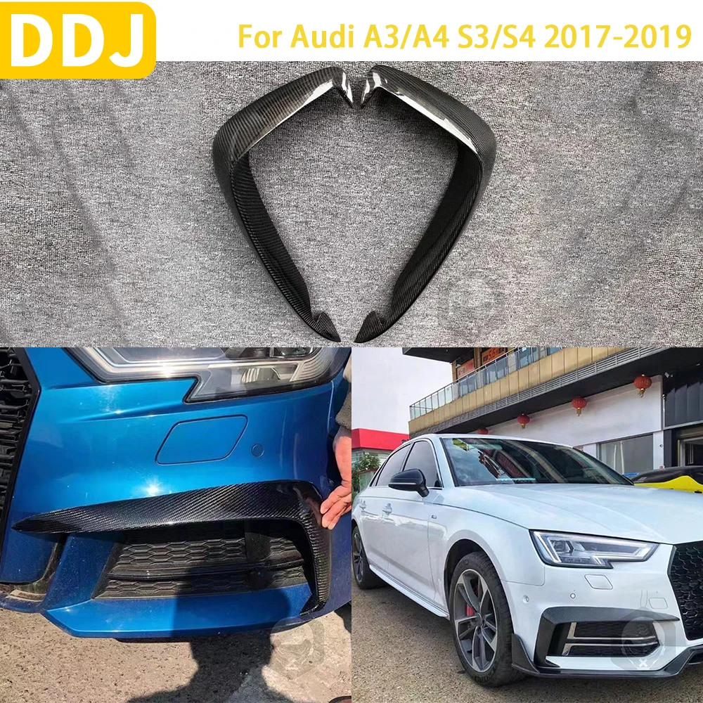 

Аксессуары для Audi A3 A4 S3 S4 2017 2018 2019 отделка автомобиля из натурального углеродного волокна ветровое лезвие модификация украшение