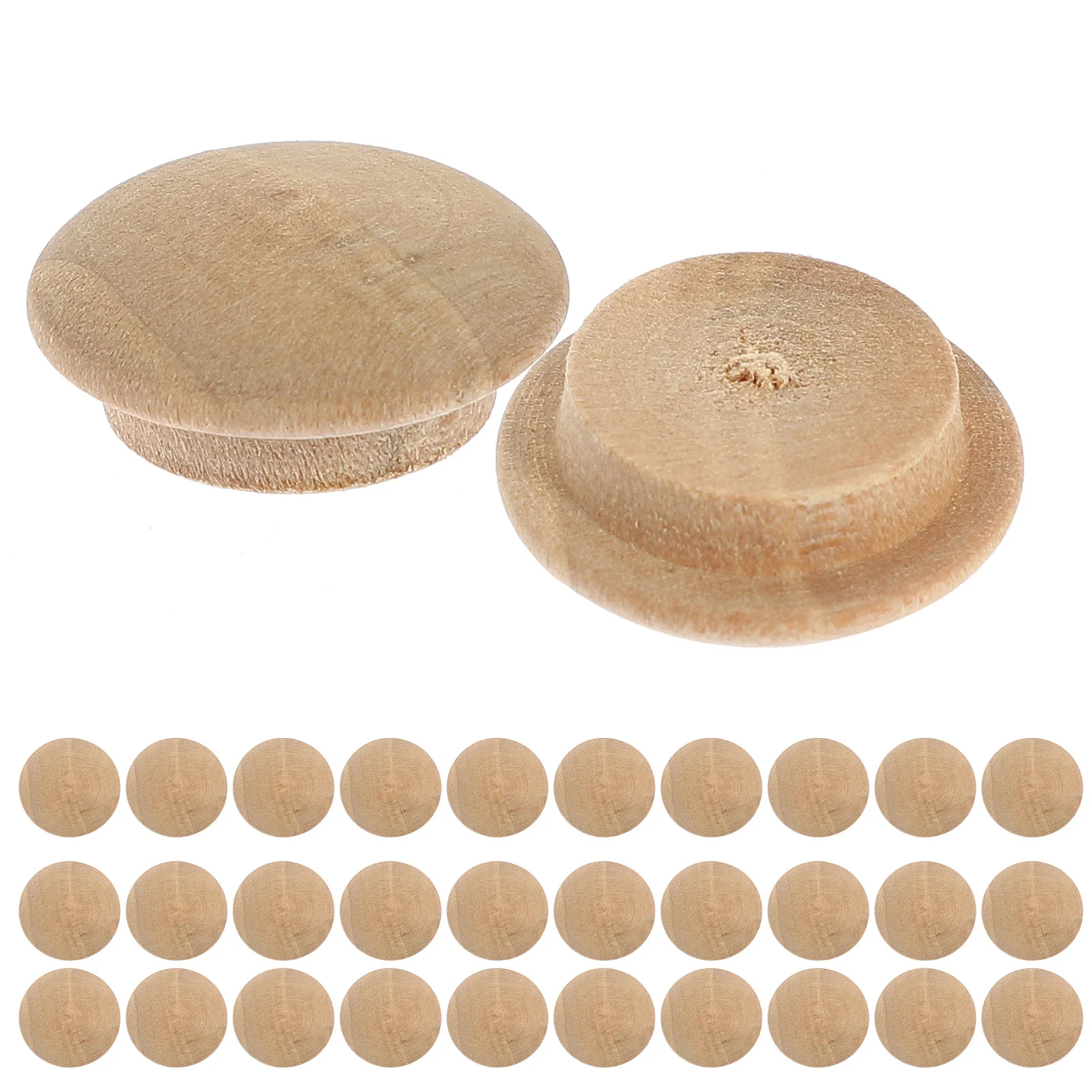 

100 Pcs Small Hole Plug Covers Furniture Replacement Wooden Cabinet Decorative Plugs Holes