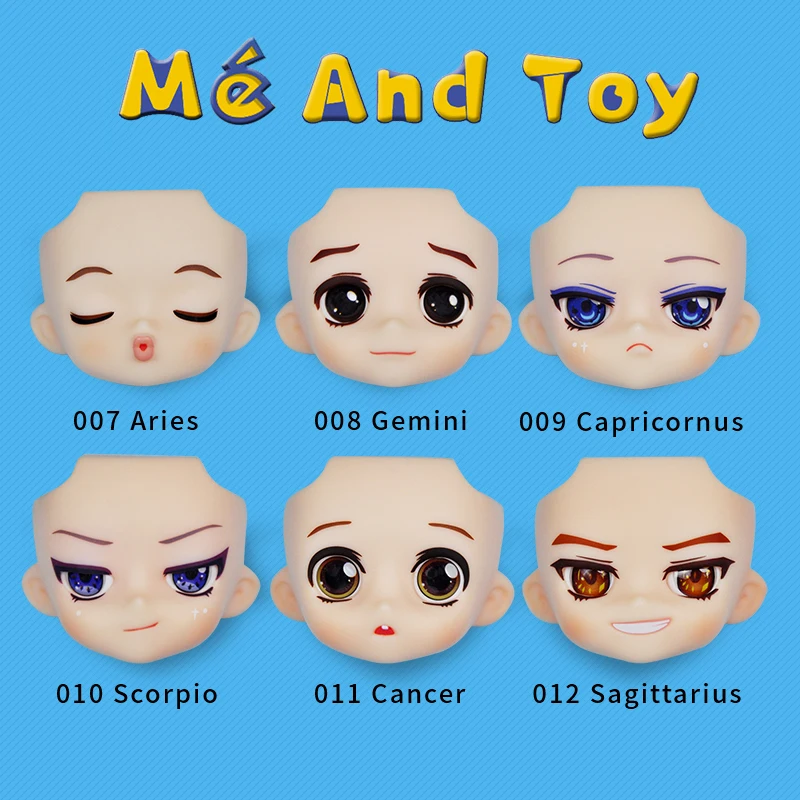 Сменное лицо для глиняного мужчины Ymy ГСК голова с открытым веком механическим