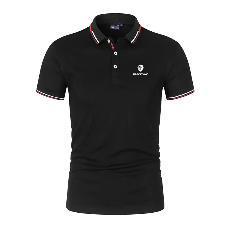 

Stay Cool this Summer with our Stylish Black Yak Polo Shirt - Breathable, Comfortable and Perfect for Outdoors!