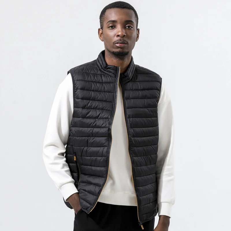 Fashion Mens Jacket Sleeveless Vest Spring Thermal Soft Vests Casual Coats Male Cotton Men's Vest Men Thicken Waistcoat 6XL