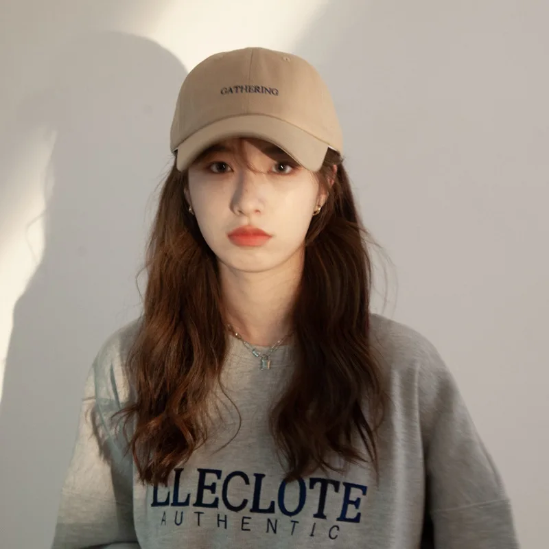 

Hats Women's Baseball cap Women's summer big head encircled women's hat Han Sun hat Versatile Japanese fashion brand cap Hip Hop