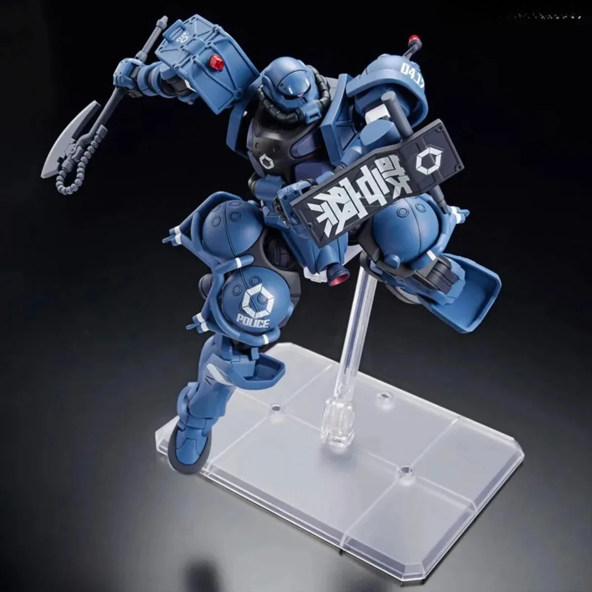Фото Оригинальный сборный модельный набор Bandai Gundam GQuuuuuuX, мобильный костюм HG, масштаб 1/144, фигурки аниме, MS-06-SSP, полицейский Заку, в наличии №5