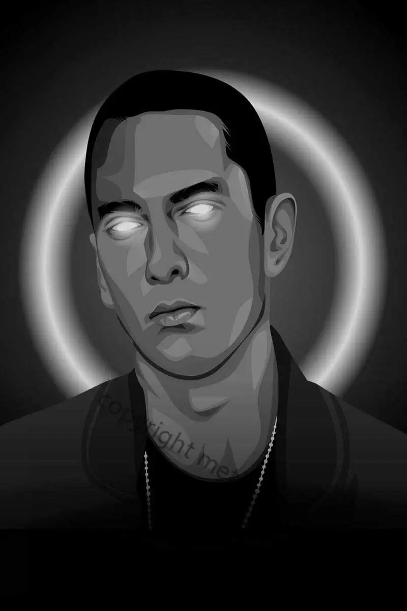 

Неоновые оловянные пластины Eminem в масштабе серого цвета, Настенный декор, Ретро винтажный металлический знак, жестяная вывеска для дома, кл...