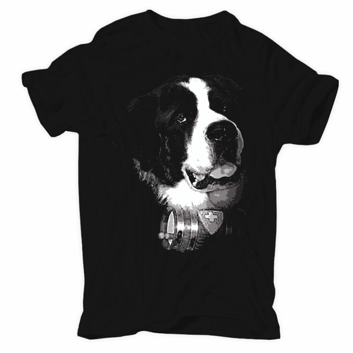 

St. Bernard Dog Breeding Breed Dogs Breeder Puppy Pet Club T Shirt New 100% Cotton Short Sleeve O-Neck T-shirt Casual Mens Top