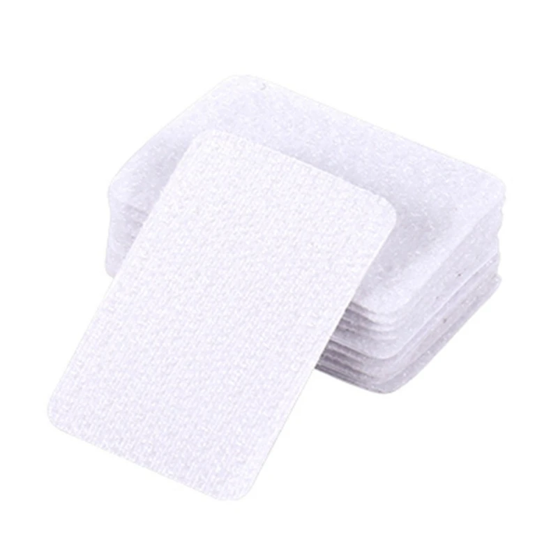 

Double-sided Stickers-Mat Anti-Skid Sticker Square Keep Rug in Place White/Black G6KA
