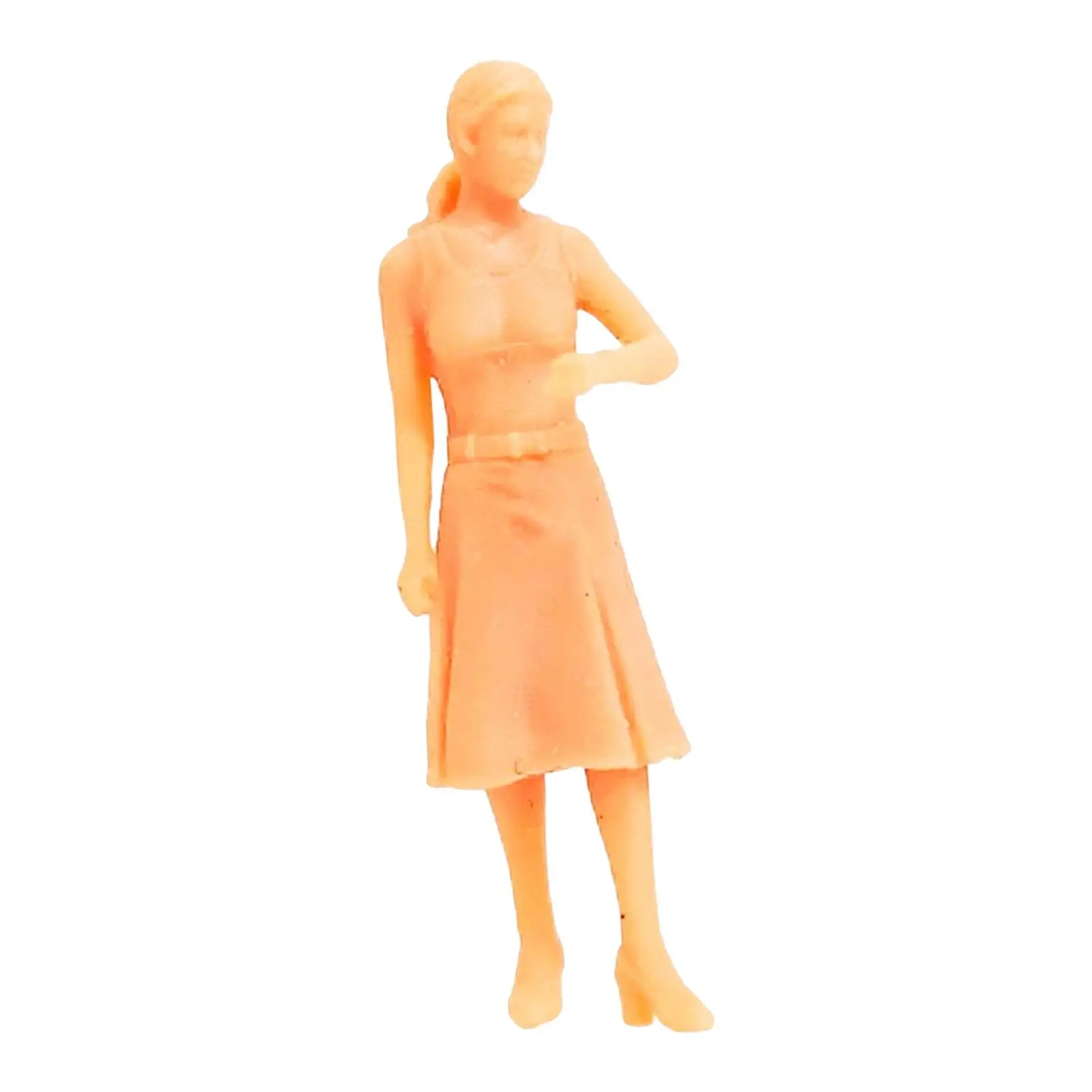 

1/64 Scale Figure Resin Realistic Character Doll for DIY Projects Sand Table