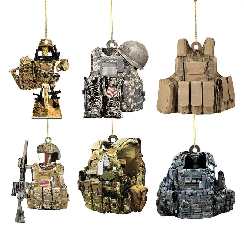 

2D Акриловые армины США, рождественские украшения, подарки на день ветеранов, украшения для рождественской елки, украшения «сделай сам»