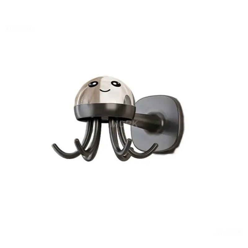 

Multi-functional Kitchen Household Punch-free Hook Seconds Installation Towel Bathroom Storage Octopus Six-claw Hook