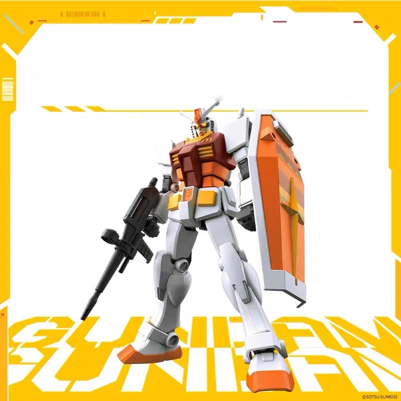 

Bandai Gundam Gunpla EG 1/144 RX-78-2 Big Mac Color McDonald's Limited Assembly Model Collectible robot kits Models Kids Gifts