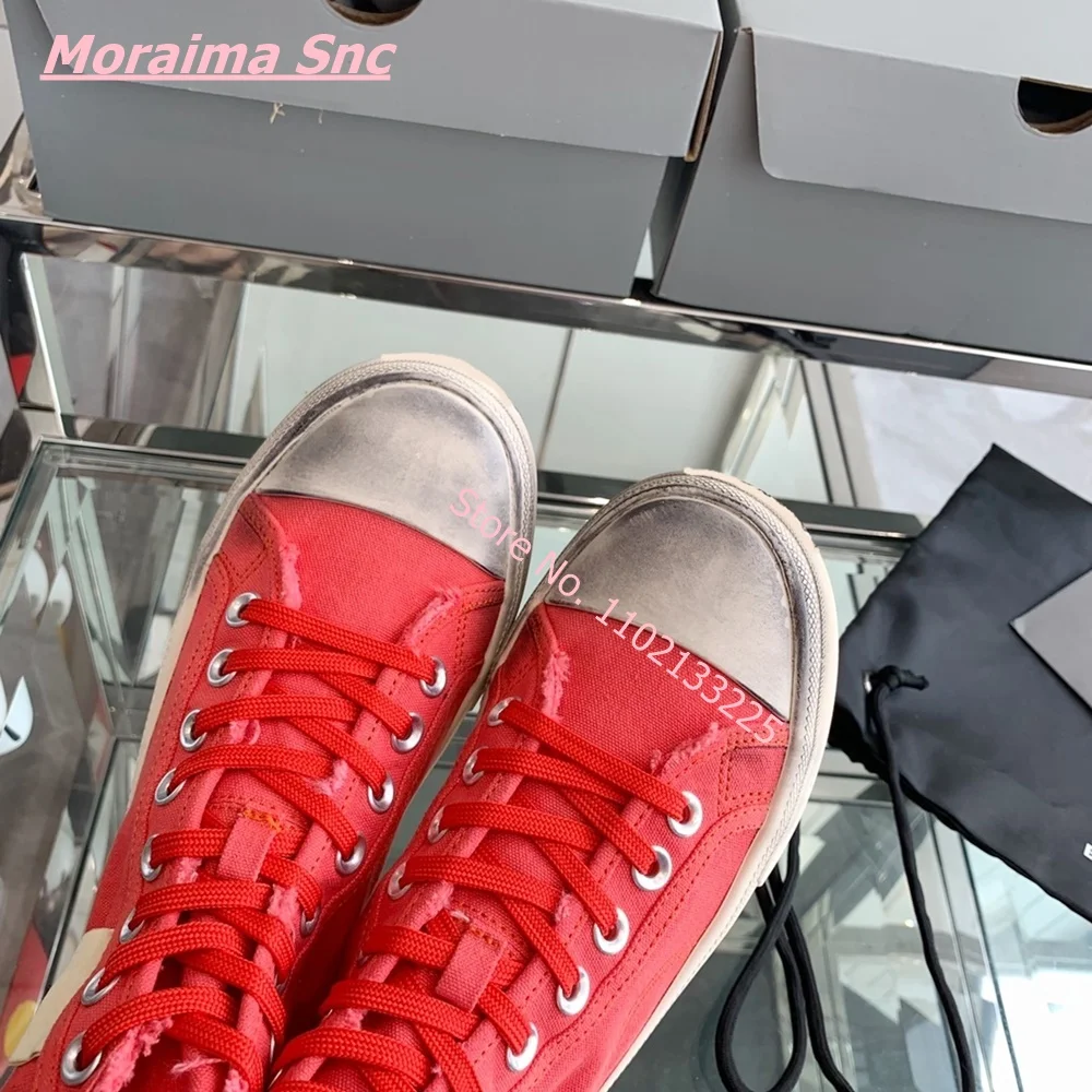 New Brand Canvas Women's Sneakers Lace Up Round Toe Comfort  Luxury Brand Design Free Shipping Vintage Retro Solid Couple Shoes