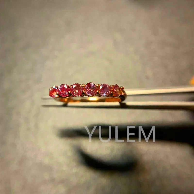

YULEM LAB Alexander Gemstone 3mm Fashion Band Ring for Women Real 925 Sterling Silver Fine Wedding Luxury Jewelry