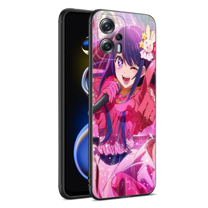 Черный силиконовый чехол для телефона с аниме Hoshino Ai Xiaomi POCO X3 X4 NFC F4 GT F5 F6 M4 M6 X5 X6 NEO Pro