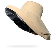 18cm super large wide brim women beach hats double sided foldable anti uv girl summer sun hat panama female sunscreen cap bonnet