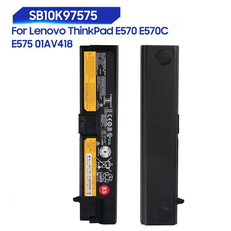 Фото Новая сменная батарея для Lenovo ThinkPad E575 01AV418 E570 E570C SB10K97575 2670 мАч №1