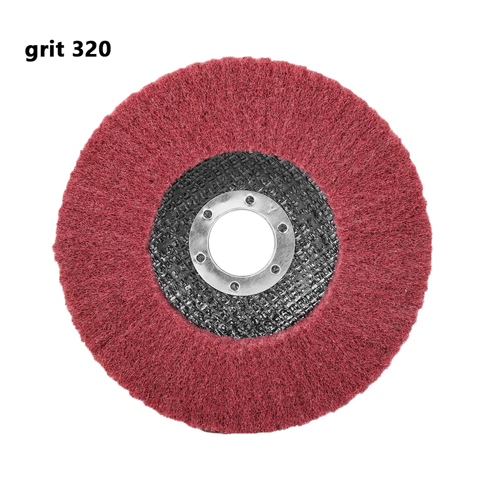 4,5 дюймовые нейлоновые волоконные шлифовальные диски, полировальные диски, нетканые шлифовальные металлические зеркальные абразивные диски Grit120 180 240 320 800