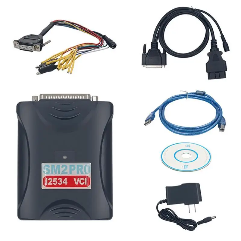 

Программатор для чтения и записи SM2 Pro J2534 VCI, программатор для флэш-памяти EEPROM PFLASHER, обновленная версия скамейки для флэш-игр 12 24 В, 2.21.22