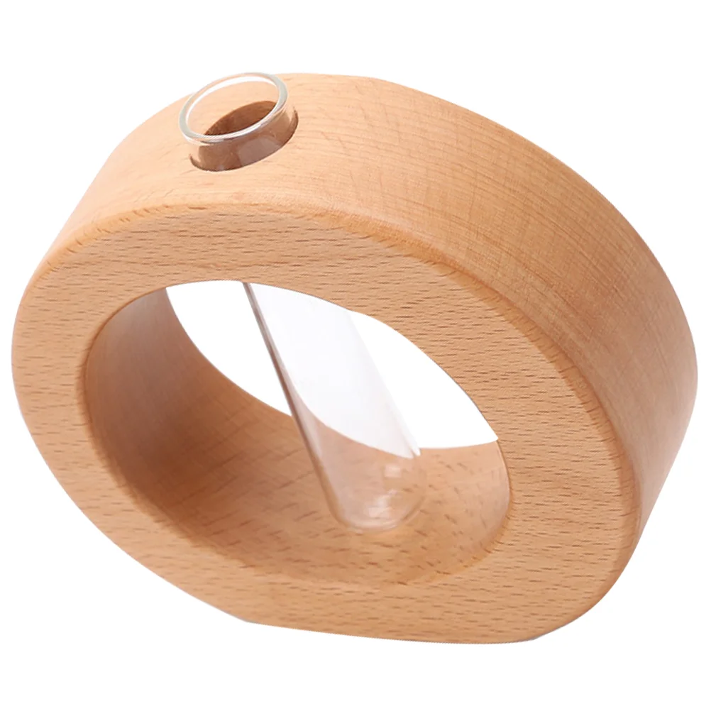 

Декоративная стеклянная ваза, деревянная подставка, тестовая трубка для цветочного горшка со стойкой для гидропонного стола