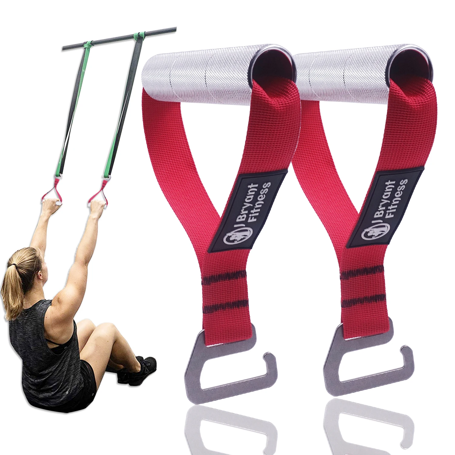 1pair Wide Resistance Band Handles Heavy Duty Rowing Exercise Portable For Home Gym Elastic Band Workout Fitness Equipment