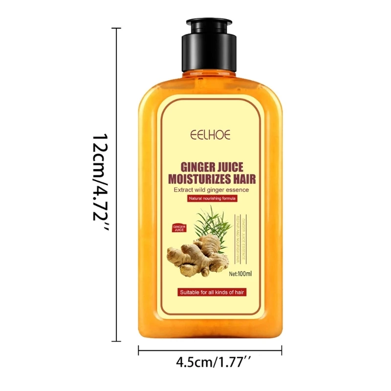 100 мл имбирный шампунь и кондиционер с имбирным шампунем для ухода за волосами
